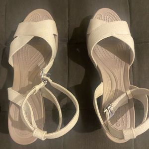Brand new Crocs wedges. Size 10.